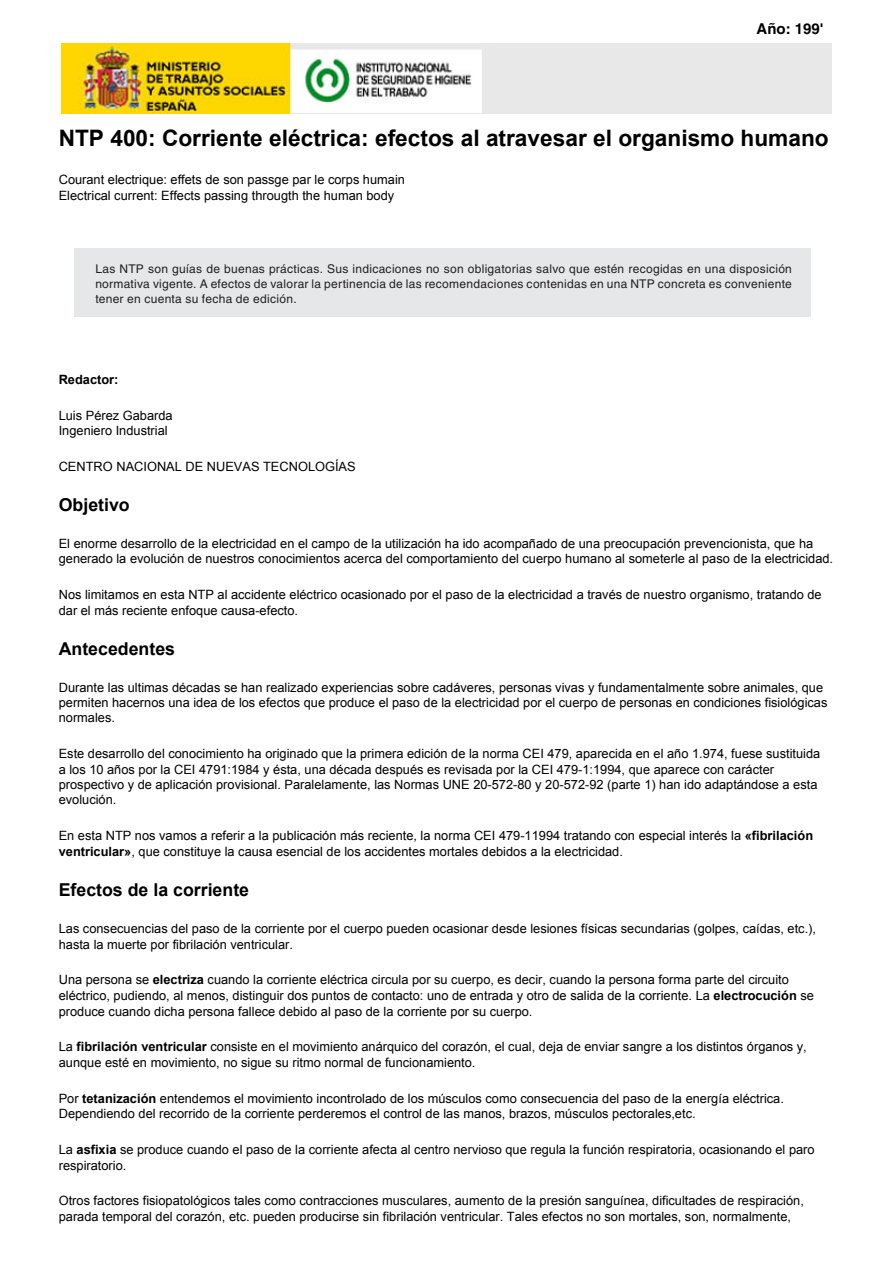 Corriente y efectos fidiologicos 1
